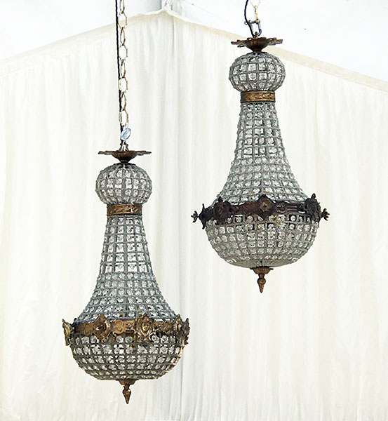 Empire Chandelier 65cm by 30cm 4 light 7kg white marquee background