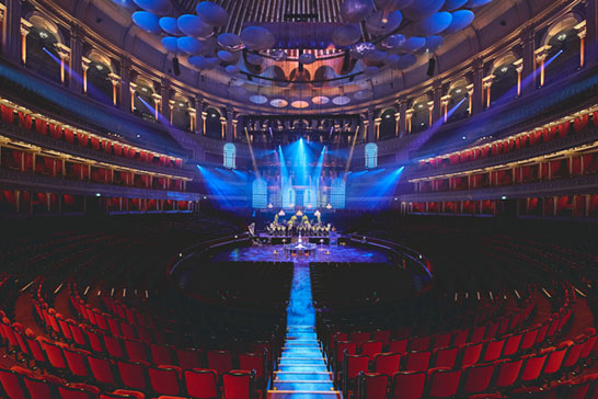 Royal Albert Hall with private dining and Marie Therese chandaliers
