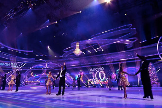 Dancing On Ice - Chandelier hire from Crescent Moon