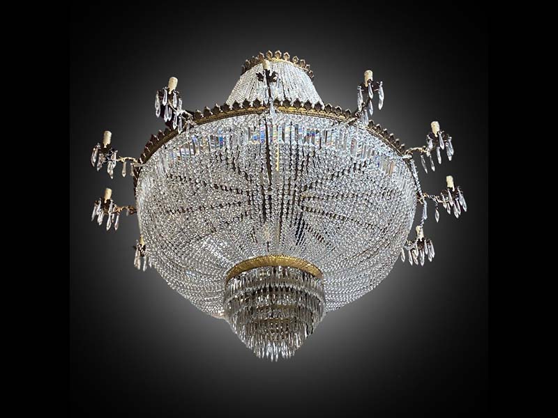 Large Crystal Empire Chandelier 1.8m