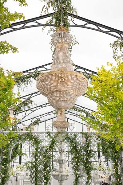 2.5 metre Empire chandelier for hire