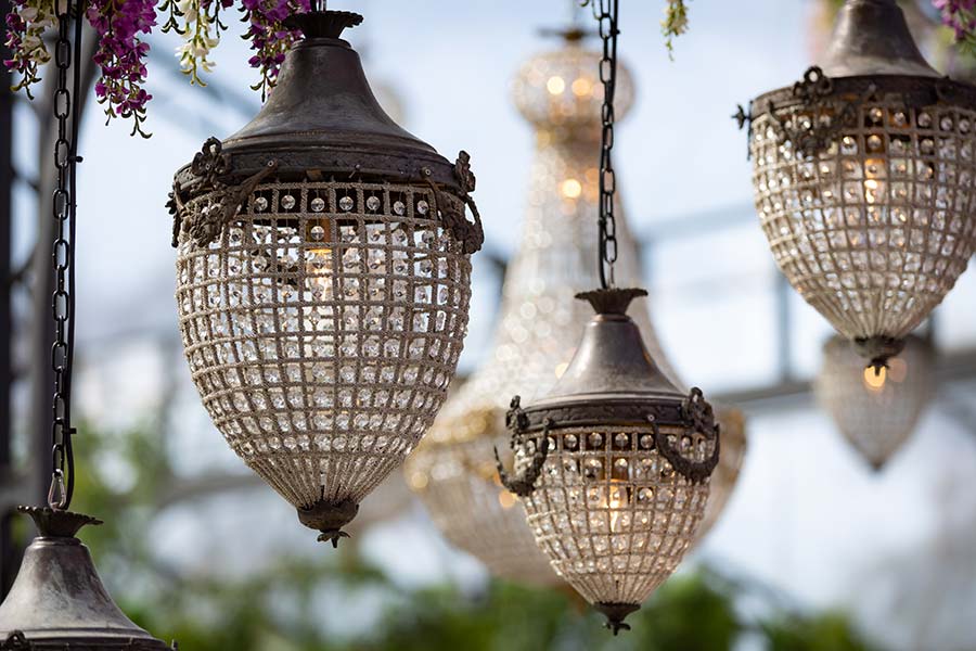 Acorn Chandeliers detail