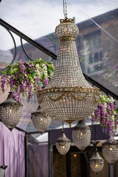 Ornate 1.15 meter Empire chandelier for hire