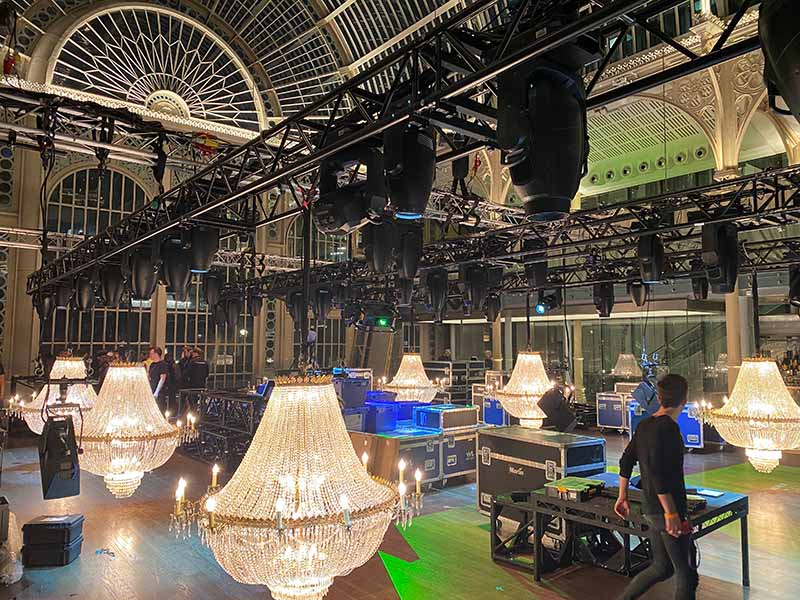 Crystal Empire 1.8 chandeliers at Royal Opera House in London