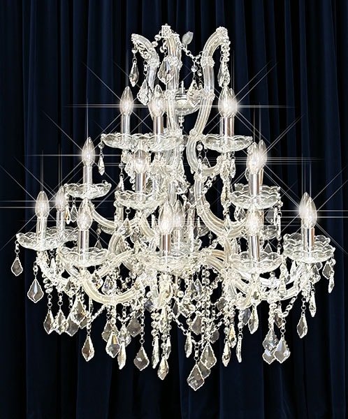 Marie Therese 88 chandelier for hanging, or on chandelier stands