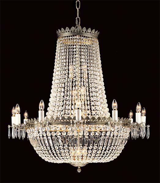 Regency 110 necklace Empire chandelier studio image